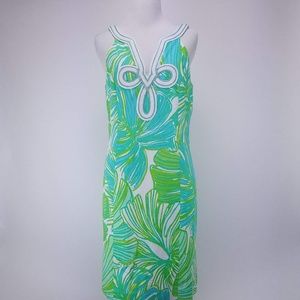 Lily Pulitzer Green Sheen Fronds Place Tessa Sz 4